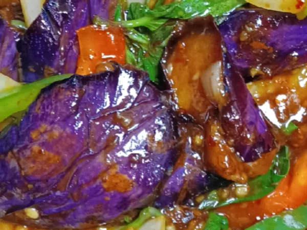 Eggplants at Hanuman Thai Cafe Kirkland