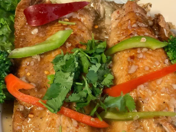 Garlic Fish at Hanuman Thai Cafe Kirkland
