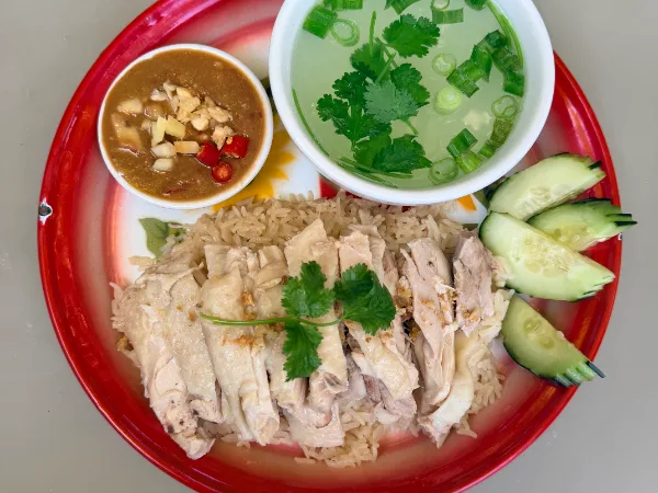 Kao Man Gai at Hanuman Thai Cafe Kirkland