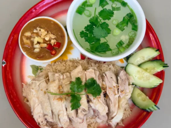 Kao man Gai at Hanuman Thai Cafe Kirkland