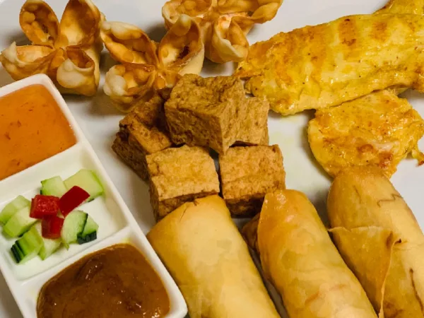 Mixed Appetizers at Hanuman Thai Cafe Kirkland