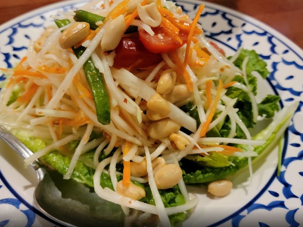 Papaya Salad at Hanuman Thai Cafe Kirkland