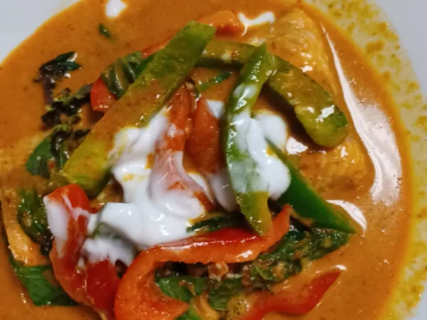 Salmon Curry at Hanuman Thai Cafe Kirkland